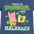 thumbnail image 3 of SpongeBob SquarePants - Prone To Shenanigans And Malarkey - Girls Fitted Short Sleeve Tee, 3 of 6