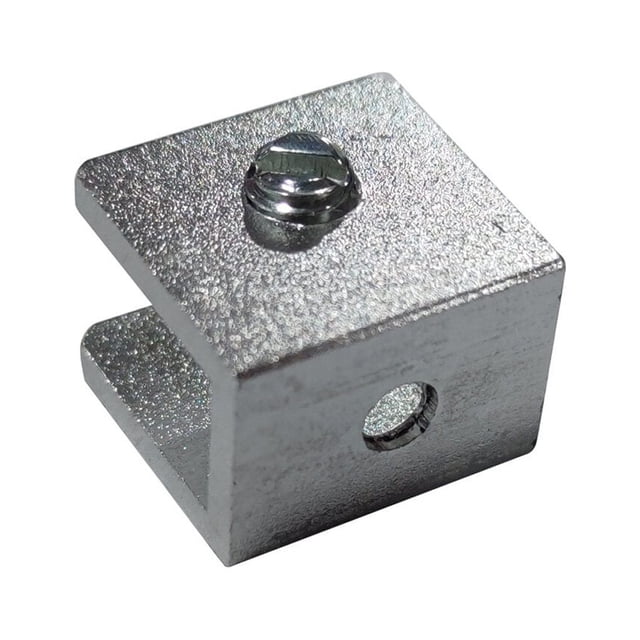 Toystoory Abrazaderas de vidrio rígido de mano, 4 Uds., soporte para valla de pasamanos de baño, Clip de Base de aleación de aluminio, Clips Juegos de accesorios de baño Plata S 6-8 mm