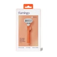 thumbnail image 6 of Flamingo Women's Razor Shaving Set with Razor Handle and 5-Blade Razor Cartridges, Papaya, 4 Piece, 6 of 8