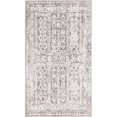 thumbnail image 1 of Unique Loom Tapis Design Complexe Oxford 3' x 5' 3 Rectangle Gris/ivoire, 1 of 1