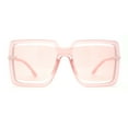 thumbnail image 1 of Lunettes de Soleil Papillon à Verres Exposés Décalés Uniques pour Femmes Rose, 1 of 4