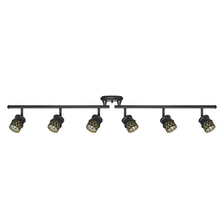 

Globe Electric 50 Watt Grayson 6-Light Oil Rubbed Bronze Foldable Track Lighting 59086