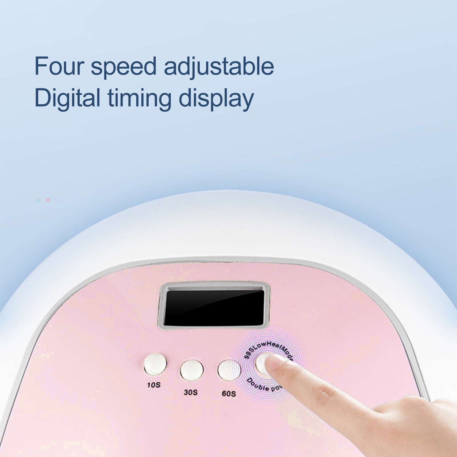 120W UV LED Nail Lamp, Professional Nail Dryer Gel Polish Light, UV Nail Light with Timer Settings, Nail Polish Curing Gel LED Dryer with Automatic Sensor