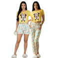 thumbnail image 1 of Pijama De 3 Piezas Mujer Pantalon Short Y Playera A Juego, 1 of 5
