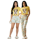 thumbnail image 1 of Pijama De 3 Piezas Mujer Pantalon Short Y Playera A Juego, 1 of 5