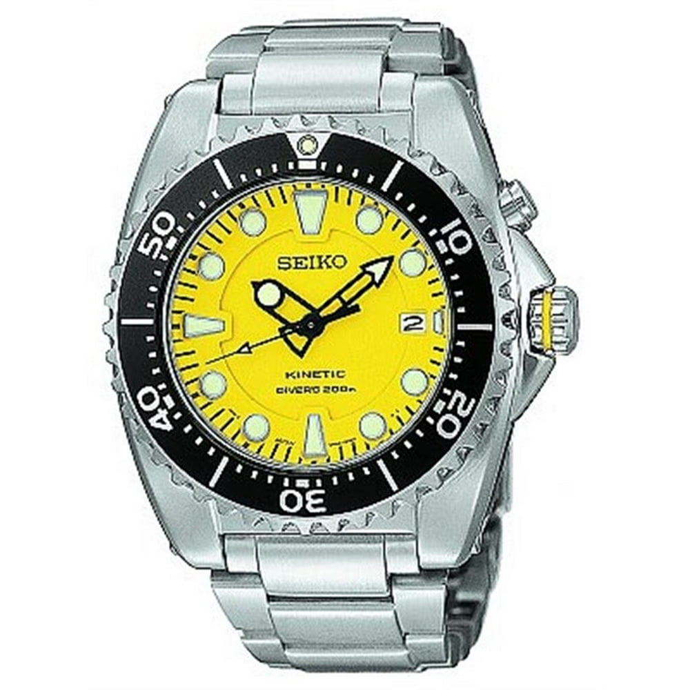 Seiko Seiko Men's SS Yellow Dial Watch SKA367