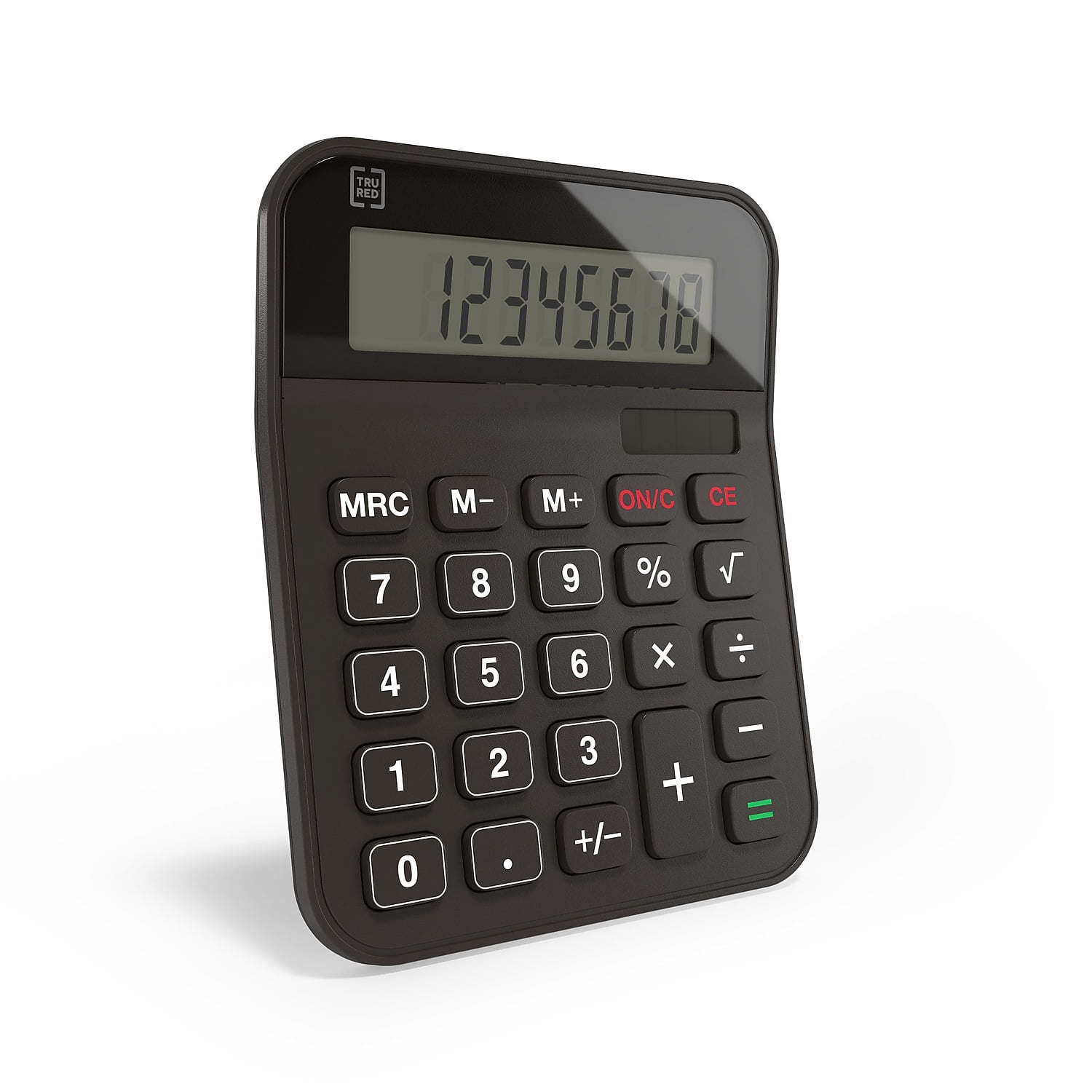 WorkLife Brands Desk Calculator Desktop - Last Digit Erase, Battery, Black - 1 Piece