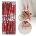 thumbnail image 2 of 12 Pack Retractable Erasable Gel Pens, Fine Point 0.5 Mm, Make Mistakes Disappear, Black Or Blue Pens for Writing, Journaling and Crossword Puzzles(Red), 2 of 9