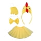 thumbnail image 4 of Conjunto de disfraz de pollo 3D, accesorios para niñas, falda de disfraz de animal para fiesta Amarillo, 4 of 9