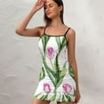 thumbnail image 3 of Ladies Elegant Sling Sleeveless Sexy Dress flowers, 3 of 6
