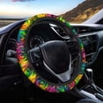 thumbnail image 1 of Bright Color Roses Car Steering Wheel Covers Protection Neoprene Soft Comfort Grip Breathable, Warm in Winter and Cool in Summer Stretch-on Sweat Absorbing Colorful Bloom, 1 of 8