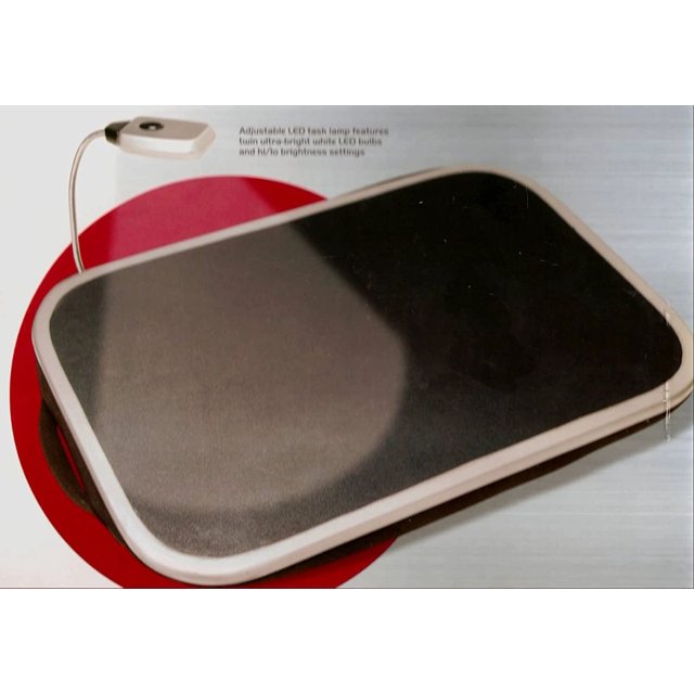 Perfect Solutions Lap Desk with Adjustable Light PS5287BK
