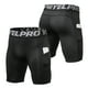 thumbnail image 4 of Bermudas Pack de 3 pantalones cortos de compresión para hombre Ropa interior de entrenamiento activo con bolsillo YEL Bermudas, 4 of 5