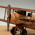 thumbnail image 4 of Retro Aircraft Handicraf Wooden Airplane Model,Vintage Biplane Model Desktop Decoration Photo Props Souvenir Collectible, 4 of 6