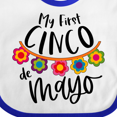 thumbnail image 4 of Inktastic My First Cinco De Mayo Flowers Boys or Girls Baby Bib, 4 of 4