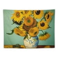 thumbnail image 5 of Chilfamy  Vincent Tapestry Wall Hanging, Sunflower Wall Tapestries for Bedroom Aesthetic Living Room Home Decor 40x60inch, 5 of 6