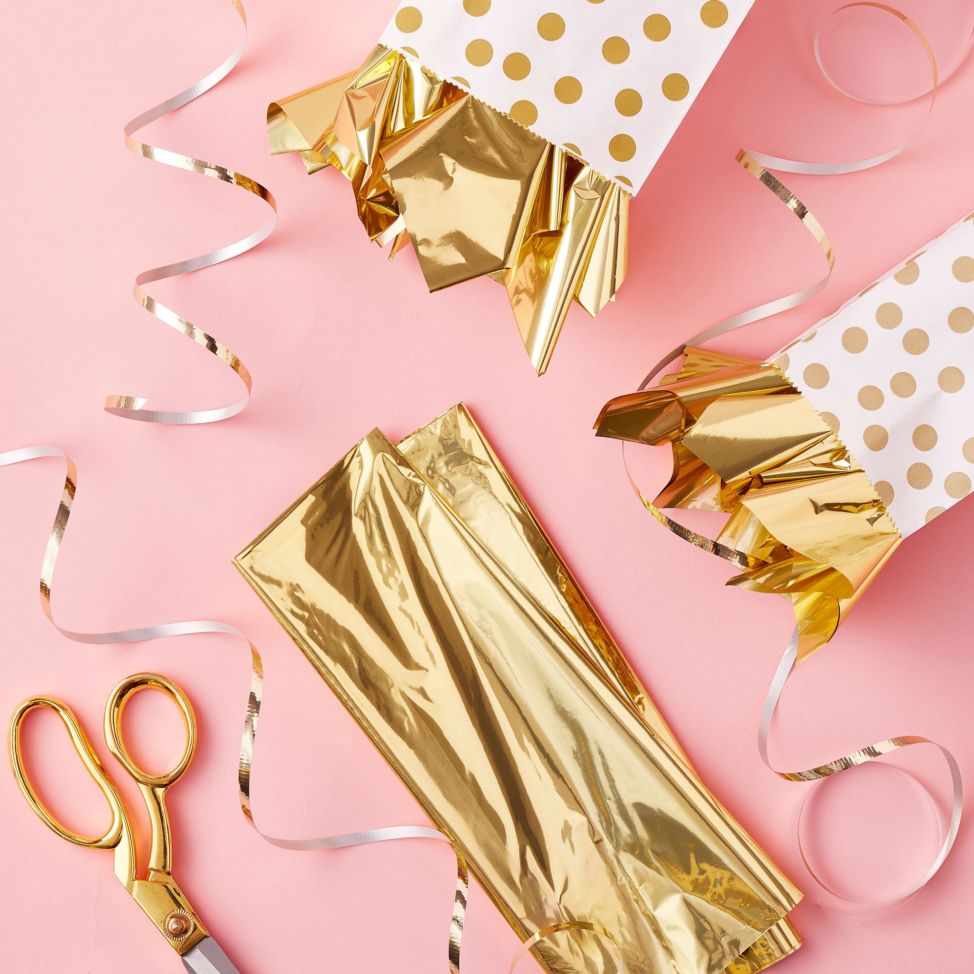 Celebrate It Gold Foil Tissue, 20 Packs: 5 ct. (100 total)
