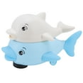 thumbnail image 1 of Juguete de agua con rociador de baño de delfín, juguete de agua con rociador automático de inducción con luz musical para bebé, 1 of 14