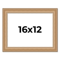 16x12 Frame Charleston Honey Brown Solid Wood Picture Frame Width 1.75 Inches | Interior Depth 0.5