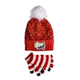 thumbnail image 2 of Justice Girls Grinch Hat and Gloves Set, 2-Piece Red, 2 of 5