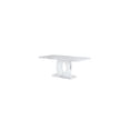 thumbnail image 6 of Global Furniture Contemporary White Faux Marble Pedestal Base Dining Table, 6 of 10