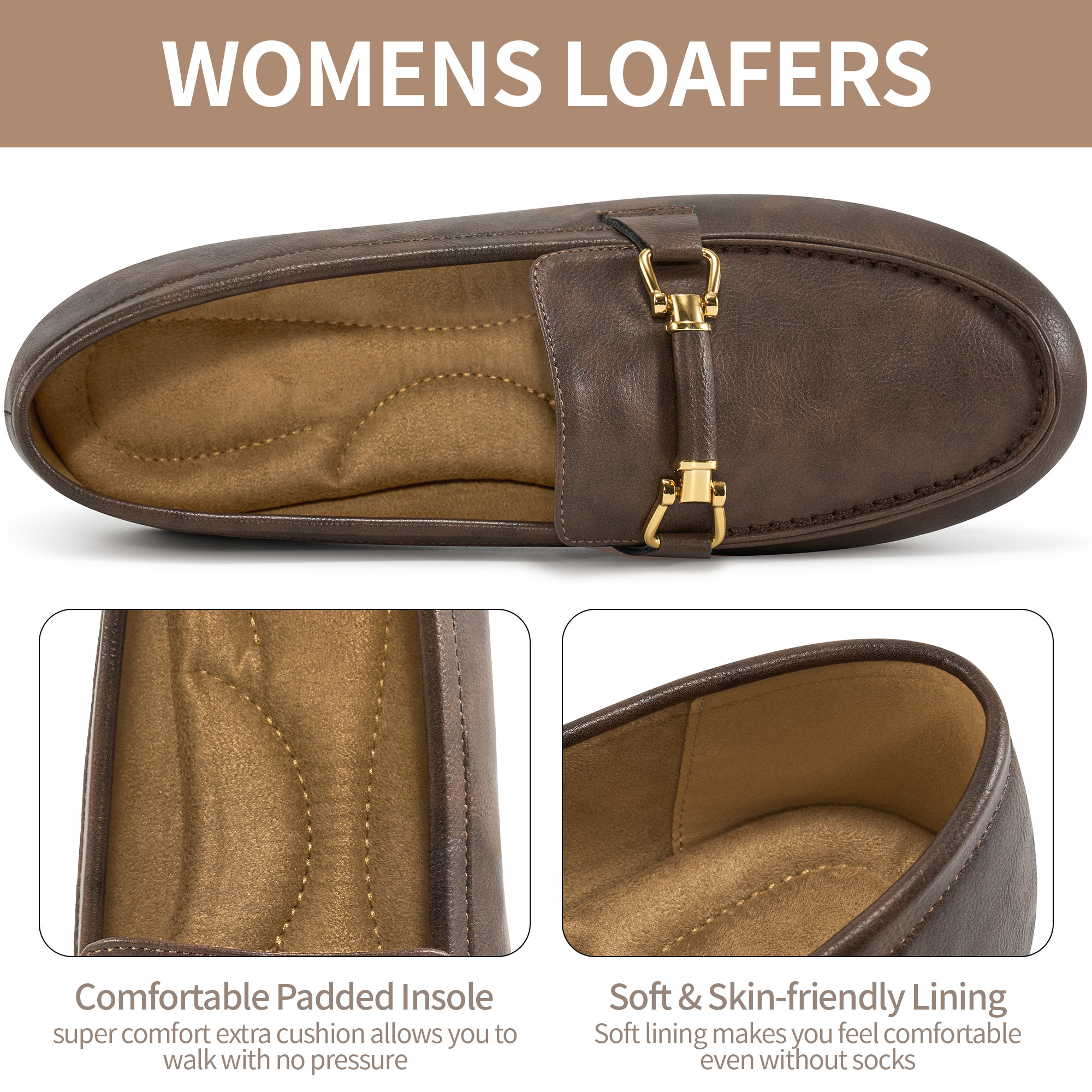 Ecetana Women's Penny Loafer Flats photo 3