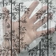 thumbnail image 3 of Tree of Life Tulle Curtains with Rod Pocket, Silhouette of Bamboo Tree Leaves Japanese Feng Shui Boho Image, Sheer Drape for Wedding Party 2 Panels, 7 Sizes, White Black, by Ambesonne, 3 of 3