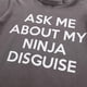thumbnail image 5 of Mens Ask Me About My Ninja Disguise Flip T Shirt Funny Costume Graphic Humor Tee ,100% New, 5 of 5