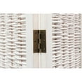 thumbnail image 2 of Legacy Decor Room Divider Antique Wicker and Wood, 3 Panels, White, Freestanding, 2 of 4