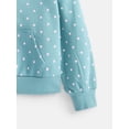 thumbnail image 2 of Wonder Nation Girls Fleece Hoodie and Wide Leg Sweatpants Set, 2-Piece, Sizes 4-18, 2 of 3