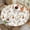 Countryside Autumn, variant on Blue Botanical Round Tablecloth – Fitted Circle Table Cover with Elastic Edge, Waterproof & Washable Polyester Table Cloth for 35" to 42" Indoor/Outdoor Tables