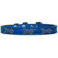 thumbnail image 1 of Arrows Widget Croc Dog Collar Blue Size 18, 1 of 1