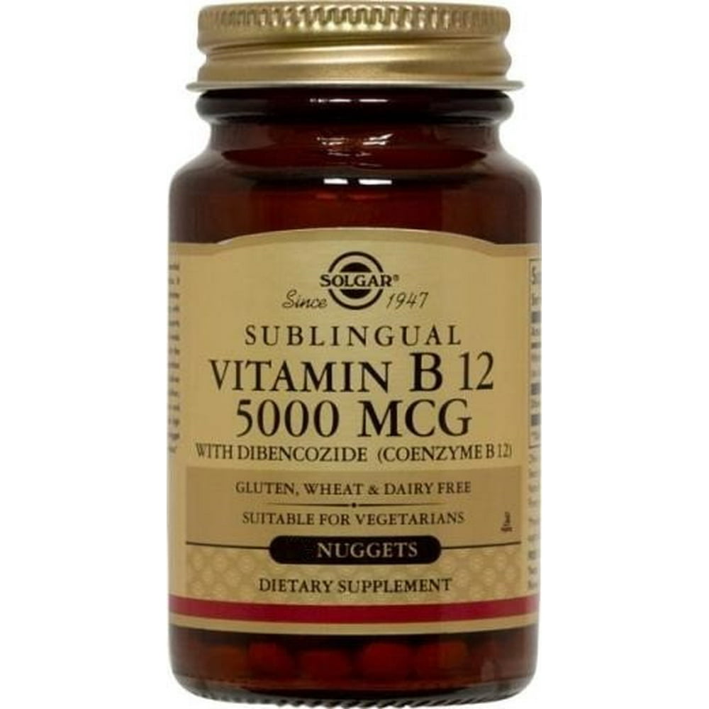 Solgar Vitamin B12 5000 mcg Nuggets 60 ct, 60 Ct