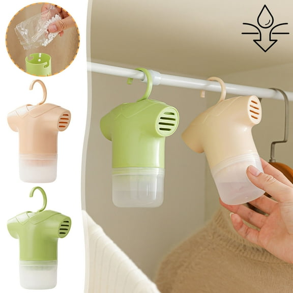 Dehumidifier Bags, Closet and Bathroom Moisture Absorber, Hanging Design with Efficient Humidity Control, Plastic Desiccant for Wardrobe Living Room Basement, Household Dehumidifier for Wet Season