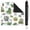 Plants-282, variant on Plants Design Mahjong Table Mat 31.5x31.5 Inches Crafted from Durable Rubber with Anti-Slip Non-Slip Backing and Noise Dampening for Board Games Cards