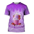 thumbnail image 4 of Custom Name Ice Creams 3D Shirt, Ice Cream Shirts for Team Men Women (Yellow, 3XL), 4 of 9
