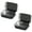 Black, variant on 2 Pack Sturdy Iron Storage Boxes Flips Top Closure Sturdy Tin Containers for Multipurpose Use