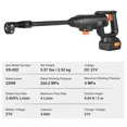 thumbnail image 3 of Portable Cordless Pressure Washer-580 PSI,1.1 GPM,Handheld Power Cleaner with 4.0Ah Battery,Charger,6-in-1 Nozzle for Home and Car Cleaning, 3 of 6