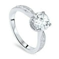 thumbnail image 2 of Pompeii 1 1/2ct Solitaire Diamond Engagement Ring 14K White Gold Lab Grown (G/H,VS2-SI1), 2 of 4