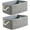 2pcs Type B, variant on PHOGARY 2 Pack Storage Bins for Shelves, 12.2x8.3x6.3inch Storage Baskets for Organizing, Fabric Storage Cubes Closet Organizer for Home Nursery Gift Decorative, Grey