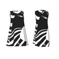 thumbnail image 7 of Fotbe Abstract Monochrome Profile Pattern Women’s Summer Tank Midi Dress – Sleeveless A-Line Dress, Floral T-Shirt Dress, Casual Flowing Beach Sundress, 7 of 7