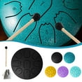 thumbnail image 6 of 4-inch 9-note hollow drum Mini Steel Tongue Drums for Adults Kids[/, 6 of 9