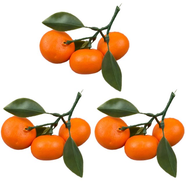 Coofit Fake Fruit Set Foam: Lifelike Simulation Oranges Artificial Tangerine Photo Prop