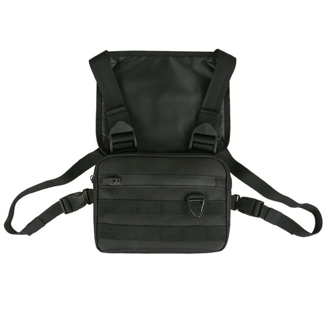 Moda Unisex ropa de calle chaleco bolsa de pecho Casual tela Oxford Hip Hop bolsa de hombro ocio viaje de calle