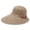 Khaki, variant on Sun Hats For Women Flower Decor Topper Floppy Packable Lightweight Summer Visor Fashion Beach Hats Orange,One Size