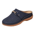 thumbnail image 2 of Willtoo Closed Toe Orthopedic Mule Slip On Flat Casual Shoes with Metal Buckle for Summer Walking Platform Slides, 2 of 7