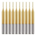 thumbnail image 2 of FNNMNNR Pack of 10 Milling Tools Set 0.8-3.175mm Machine Corn End DIY Bits Kit Hard Alloy Reusable Anti-abrasion Replacement Parts, 2 of 8