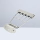 thumbnail image 4 of BRIGHTFUFU Cromado Trapecio de 4 cuerdas Cordal Guitarra ajustable Puente Tailpiec con tornillos para Archtop Jazz Bass Guitar 15mm Espaciado, 4 of 7