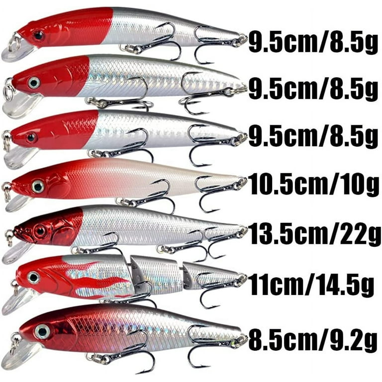 Bass Fishing Lures Kit Set Topwater Hard Baits Minnow Crankbait Pencil VIB  Swimbait for Bass Pike Fit Saltwater and Freshwater