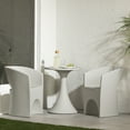 thumbnail image 1 of South Shore Dalya Table and Chairs Bistro Set, in Greige, 1 of 14